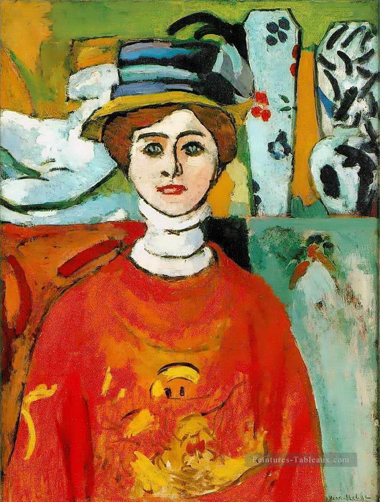 The Fille with Green Eyes 1908 fauvisme abstrait Henri Matisse Peintures à l'huile